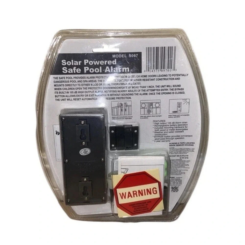 Techko Solar Powered Safe Pool Alarm Area Entry Detector‎ Grade A Sealed